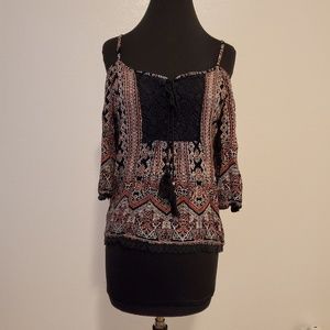 Angie boho off-shoulder top